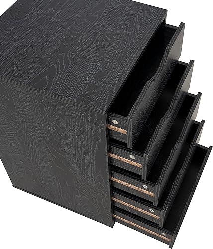 Miniatura 59 de Naomi Home Cómoda de 5 cajones para dormitorio, alta y elegante, con ruedas y estantes de almacenamiento, pequeña para guardarropa, para maquillaje,