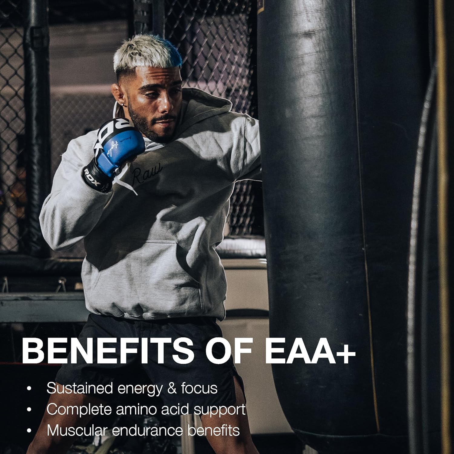 RAW EAA Plus, Amino Acids Powder, Pineapple (30 Servings) - Pre Workout Amino Energy Powder for Advanced Endurance, Recovery & Lean Muscle Growth - BCAA Amino Acids Supplement for Men & Women