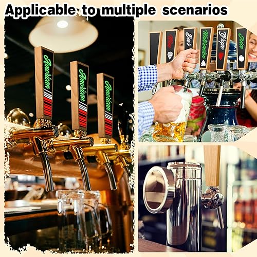 Miniatura 7 de Thyle Oktoberfest - Pizarra de madera con mango de barril de cerveza Oktoberfest con marcadores de tiza borrable, regalo para amantes de la cerveza,