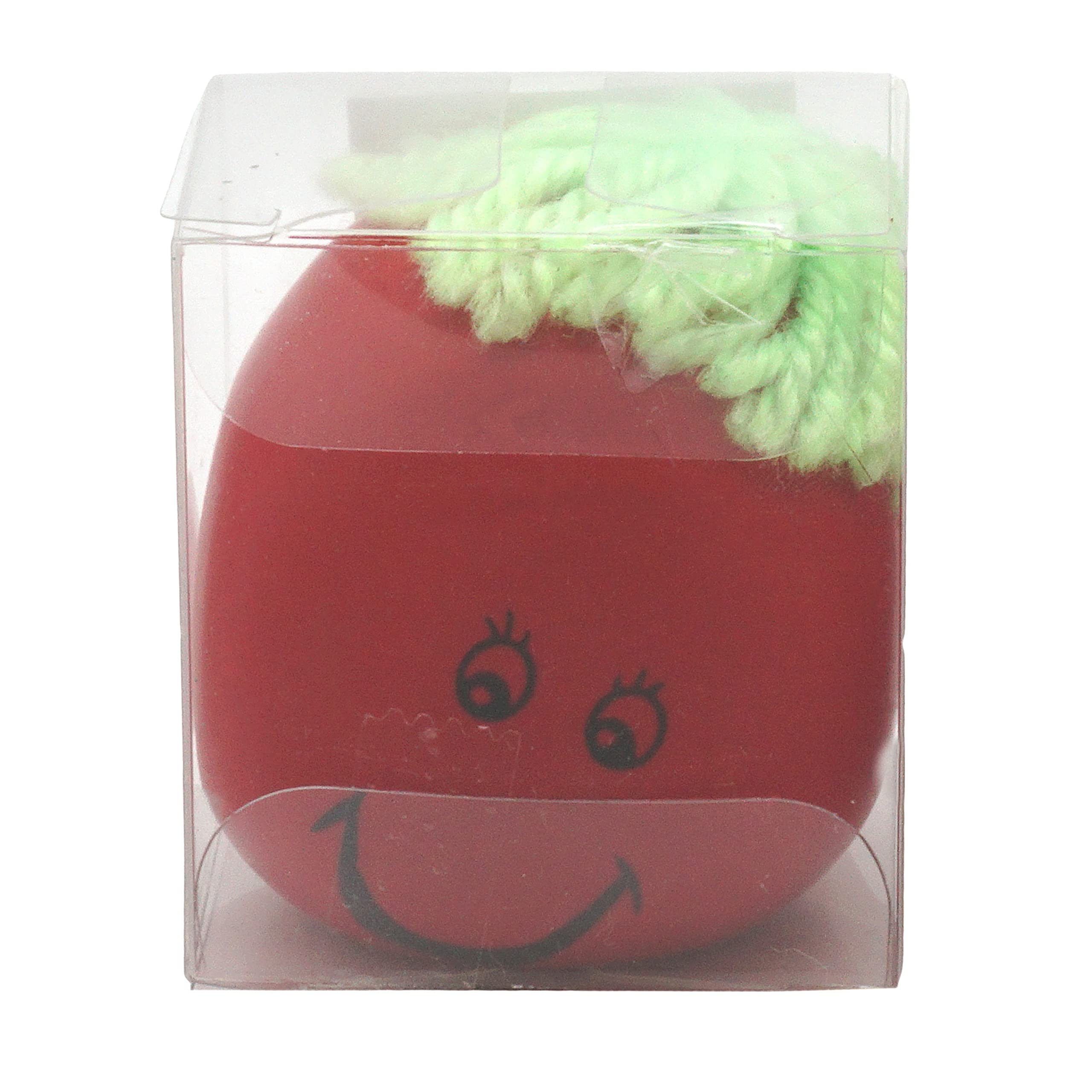 Red 3D Squeeze Ball for Kids, Funny Face Fidget Toy, Stress Relief Sensory Ball, Party Bag Filler for 3+ Years, Durable Smiley Squishy Toy — image 1
