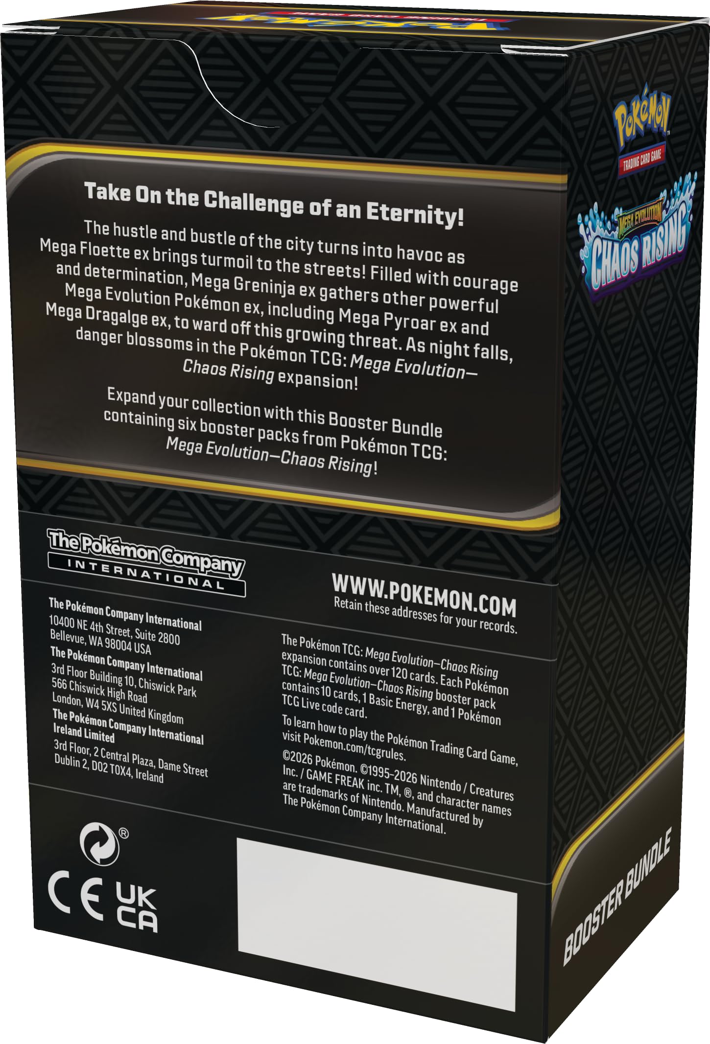 Pokémon TCG: Mega Evolution—Chaos Rising Booster Bundle : Toys & Games