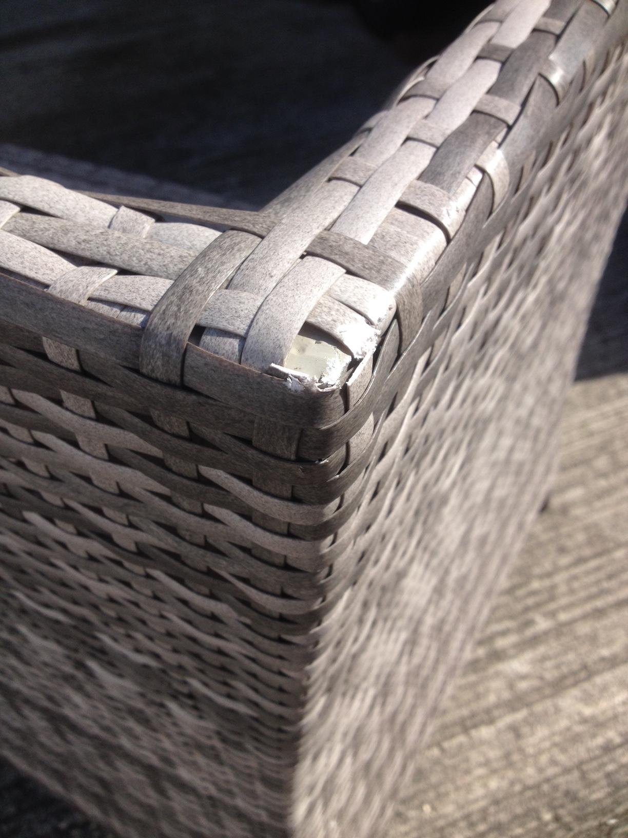 MMT Rattan Garden Furniture LShaped Dining Corner set 8 seater Long left hand sided 2.5M x