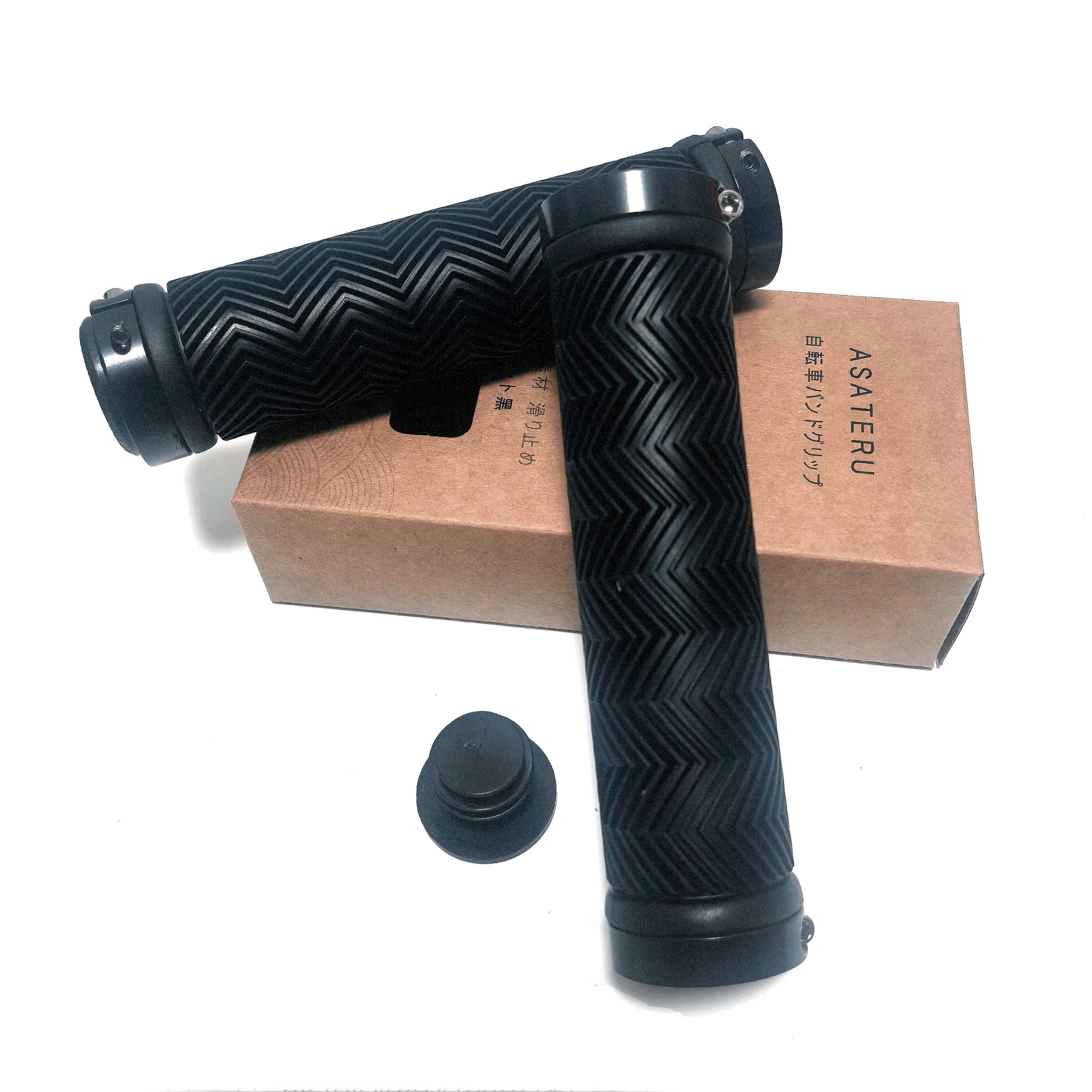Amazon | ASATERU 自転車用 グリップ TPE 滑り止め φ22.2mm 両側ロック