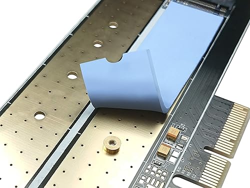 Miniatura 3 de Micro Connectors Micro Connectors M.2 SSD Almohadilla de enfriamiento térmico (NGFFM2-TP2280) Azul