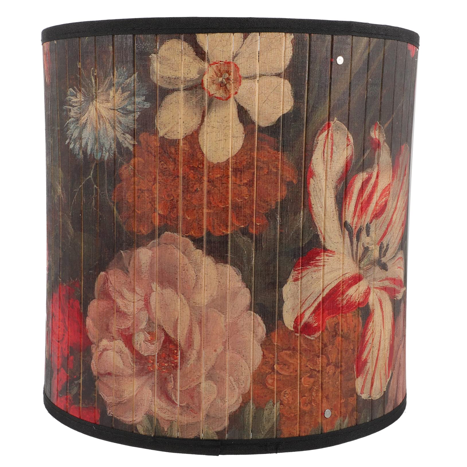 LABRIMP Vintage Bamboo Pendant Light Shade Handmade Lamp Cover for Home Restaurant and Bar Decoration Retro Style Hanging Light Cover