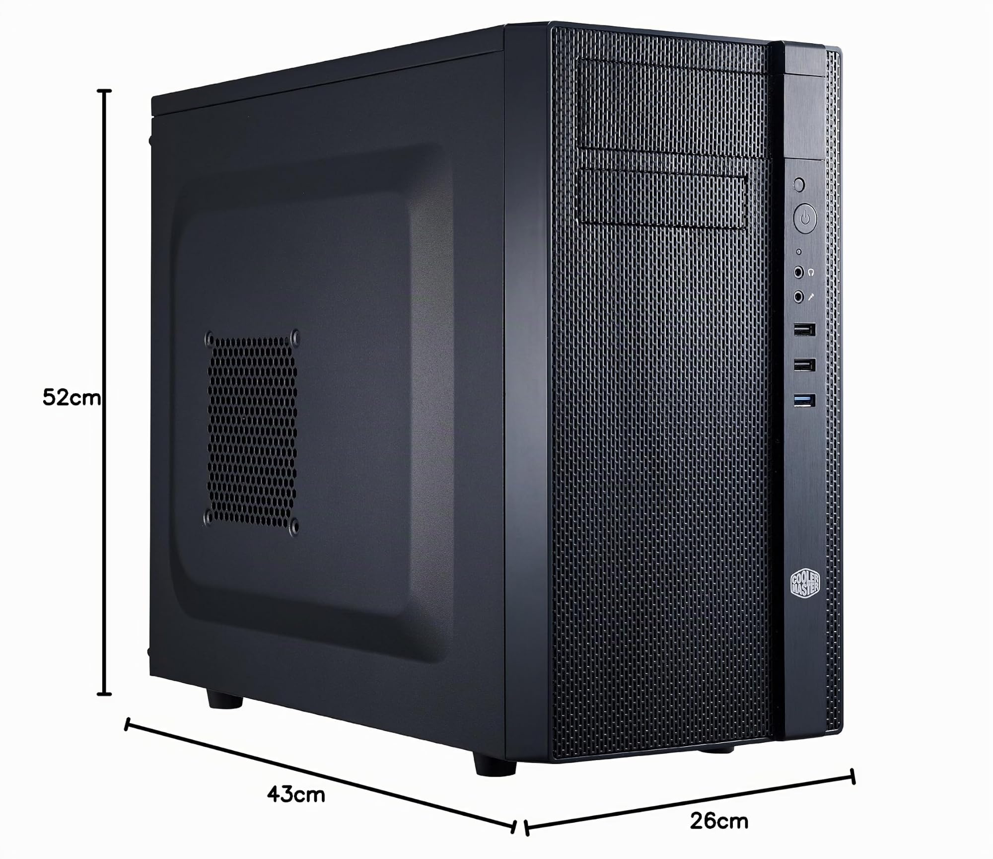 Cooler Master N200 Case per PC 'microATX, Mini-ITX, USB 3.0, Pannello Laterale in maglia' NSE-200-KKN1