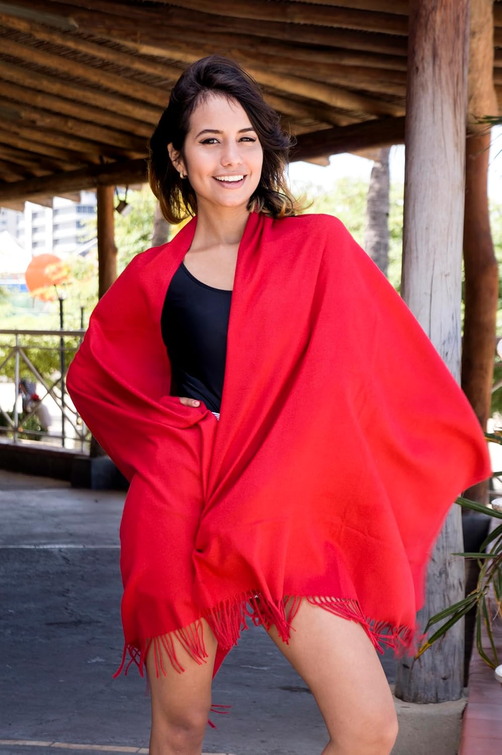 Cindy & Wendy Women's Pashmina Shawl Wrap for Evening Dress Bridesmaid Wedding Bridal Winter Warm Large Soft scarf - Image 2