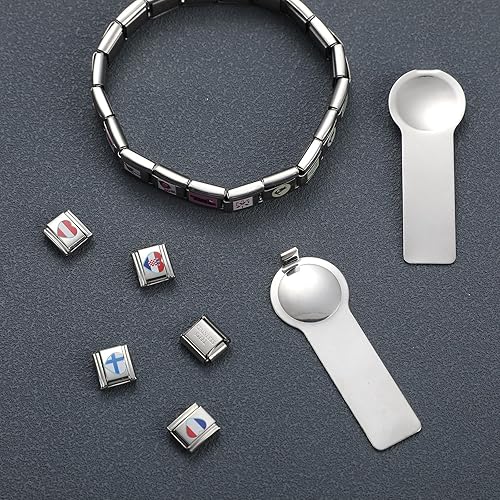 Miniatura 4 de Blulu 2 piezas de 0.354 in herramienta de apertura de dijes italianos de doble cara, herramienta de encanto italiano para añadir y quitar dijes y