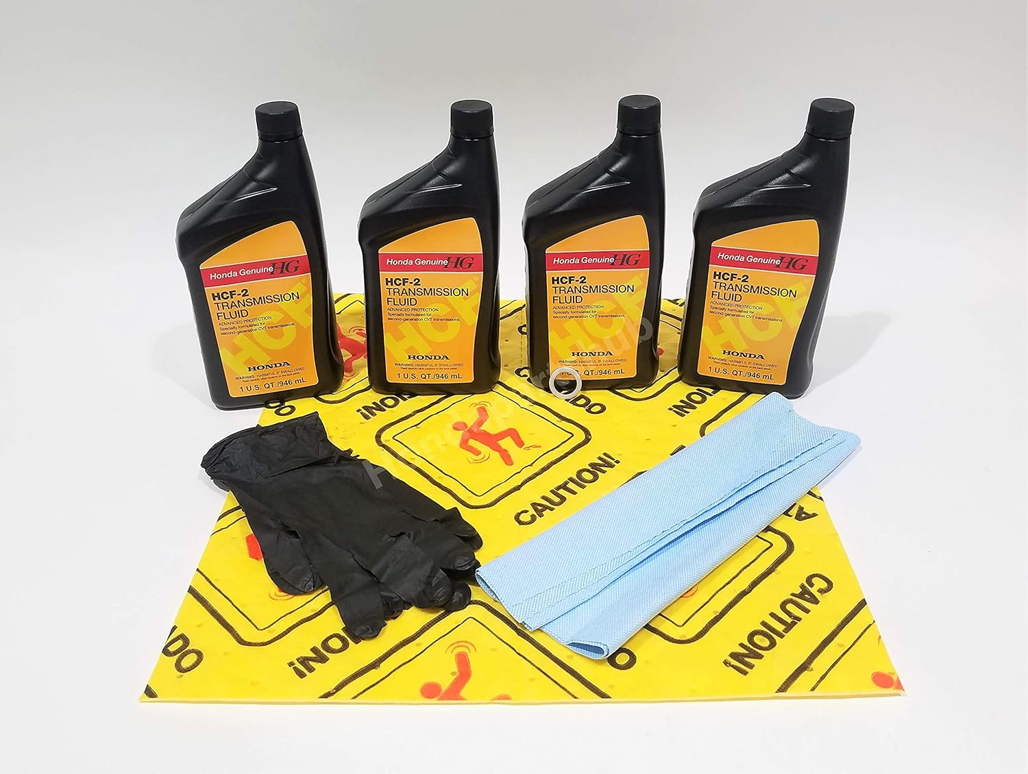 Honda Genuine HCF2 Transmission Fluid Change Kit, 4 U.S.Qt/946ml w/Drain Plug Washer Amazon