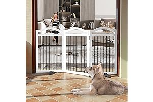 Triangular House: Freestanding Foldable Dog Gate Indoor - Support Feet for Hallways