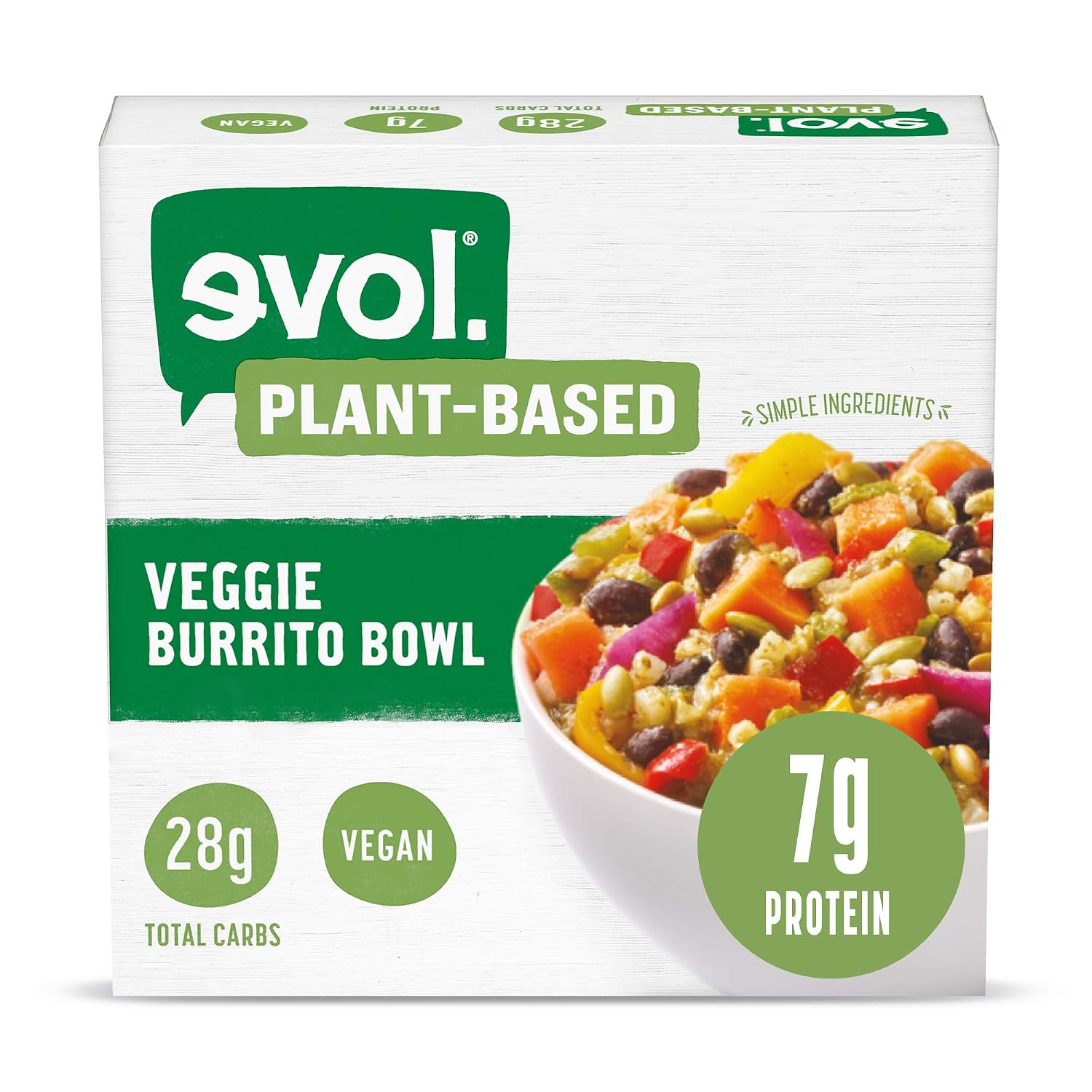 Evol Plant-based Veggie Burrito Bowl, 10.5 Oz