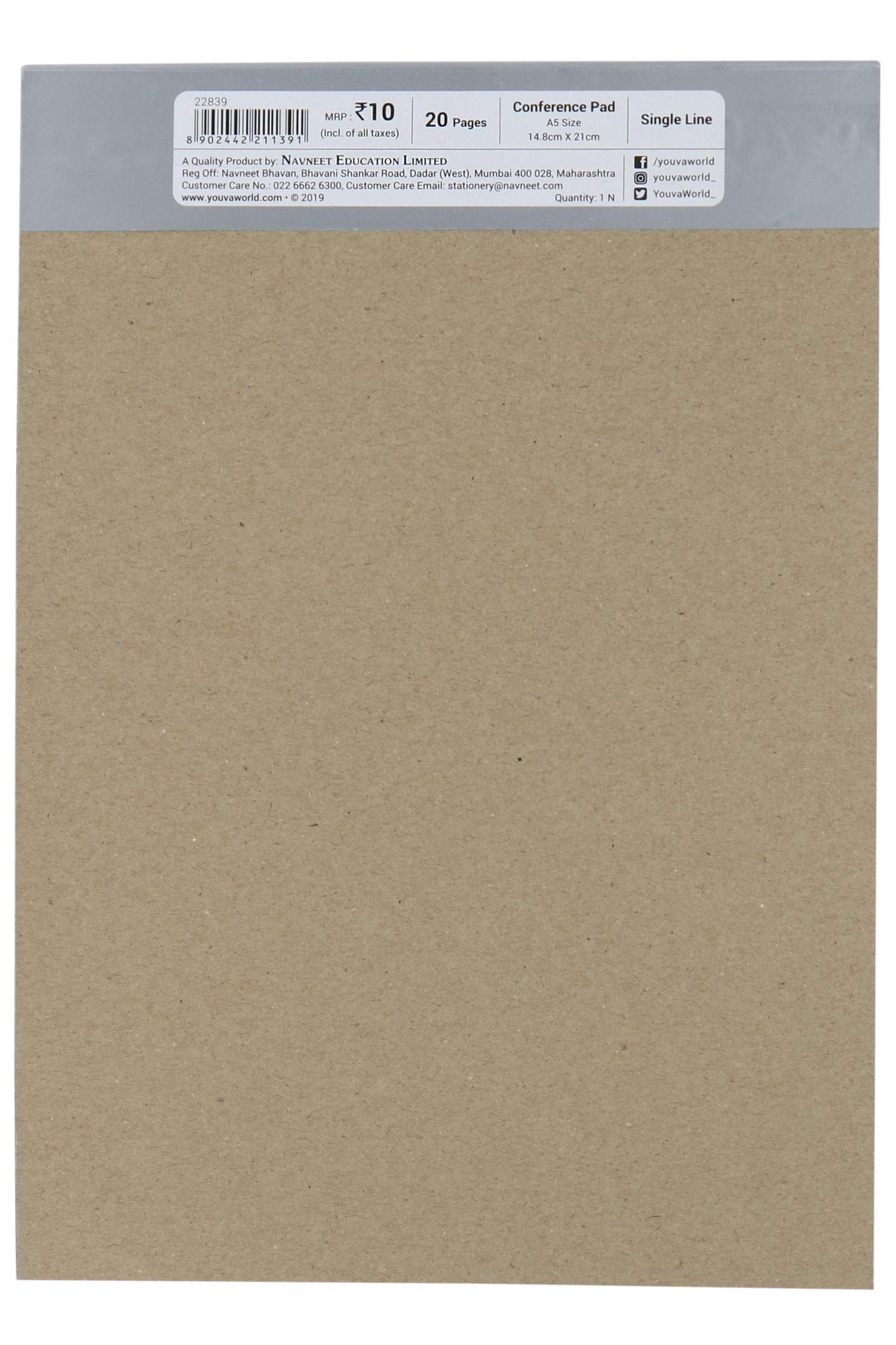 Navneet Youva | Pattern Soft Bound Notebook | Jumbo Size 18 Cm X 24 Cm | Sketch (1 Side SL / 1 Side PL) | 120 Pages - Navneet Education Limited - View #3