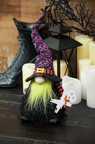 Vista 4 de Gallerie II Gnomo de mago de Halloween Led decoraciones para el hogar negro