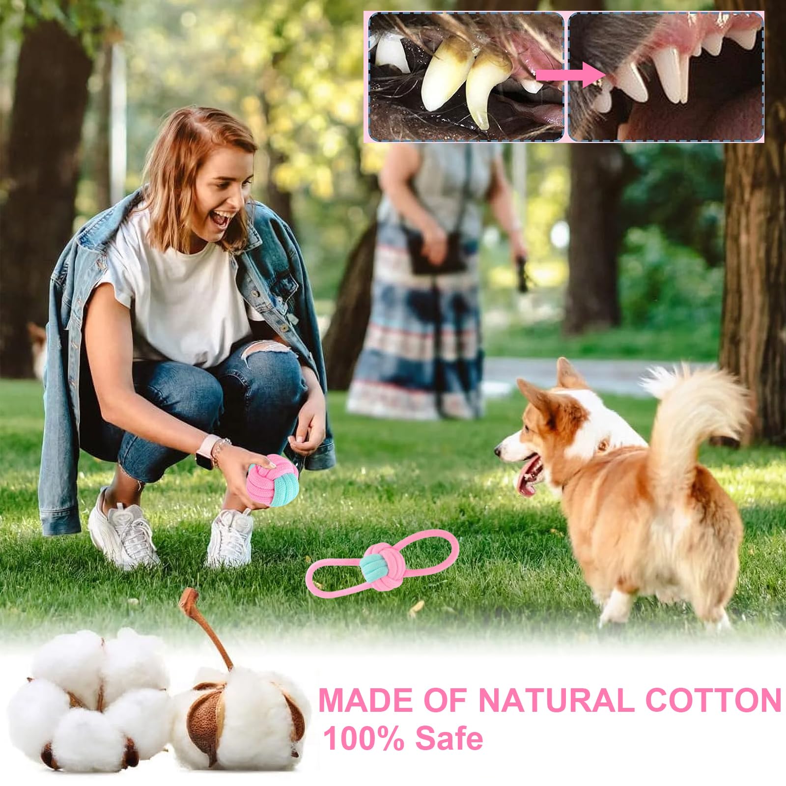 15 Giocattoli In Corda Per Cani Piccoli E Medi - Indistruttibili, Per Masticare - Foto 2