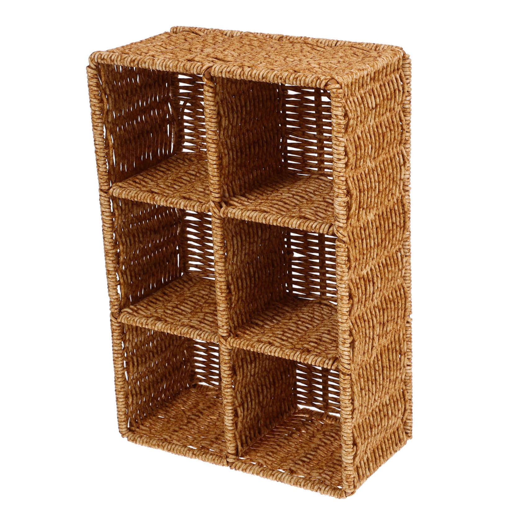 Gatuida Bestecktablett aus Kunststoff Rattan, Unterteilt, Platzsparend