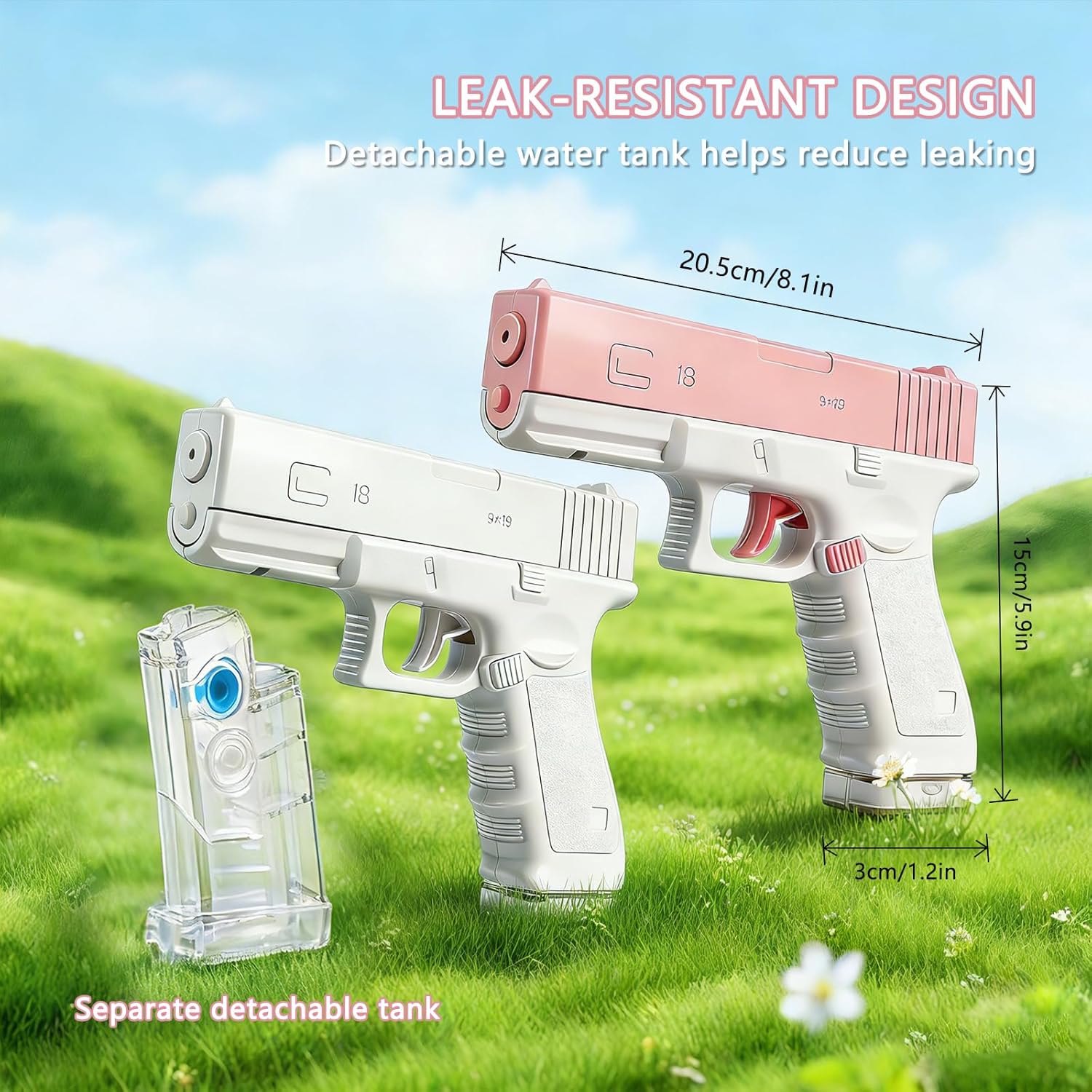 2 Pack Dog Training pet Training sprayers, Cat Training pet Training sprayers, Long-Range Large Water Spray with Detachable Water Tank Leak-Proof Design for Pets (2)