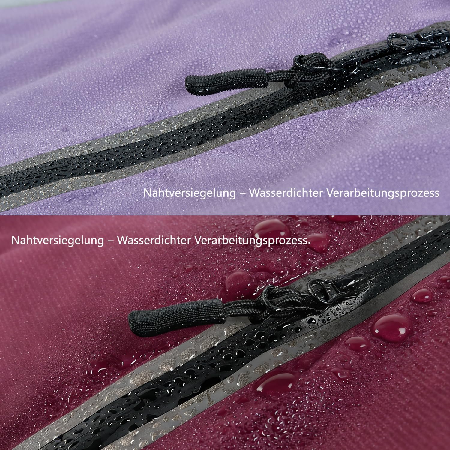 2-Pack Waterproof Dog Winter Jacket and Raincoat Set (Back Length 40cm