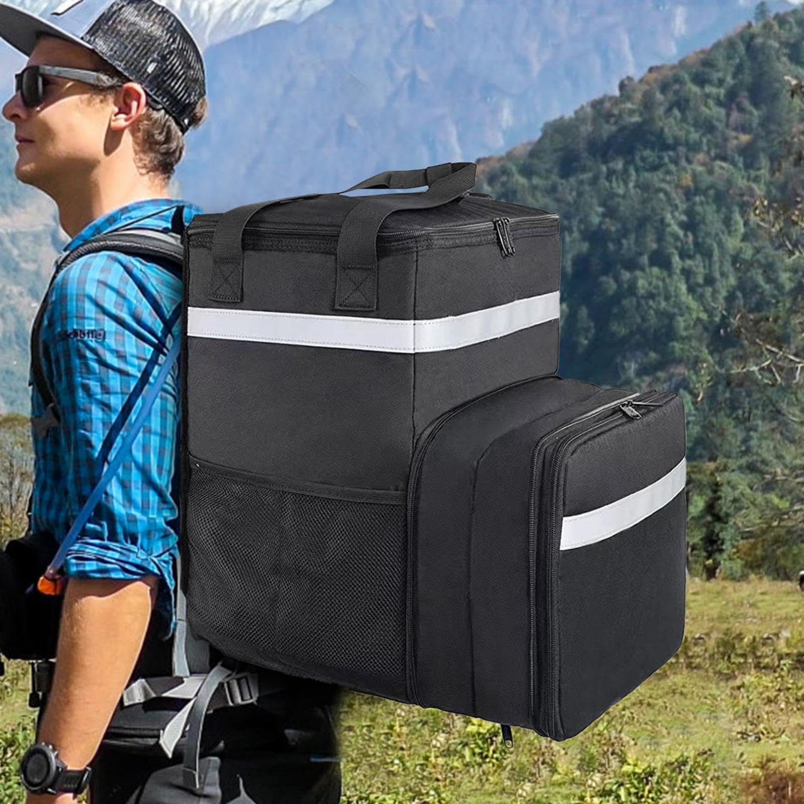 Zaino da campeggio isotermico, zaino da picnic raffreddante, con | regolabile, frigorifero termico portatile, leggero e resistente all'acqua per pic-nic, campeggio, spiaggia, viaggi
