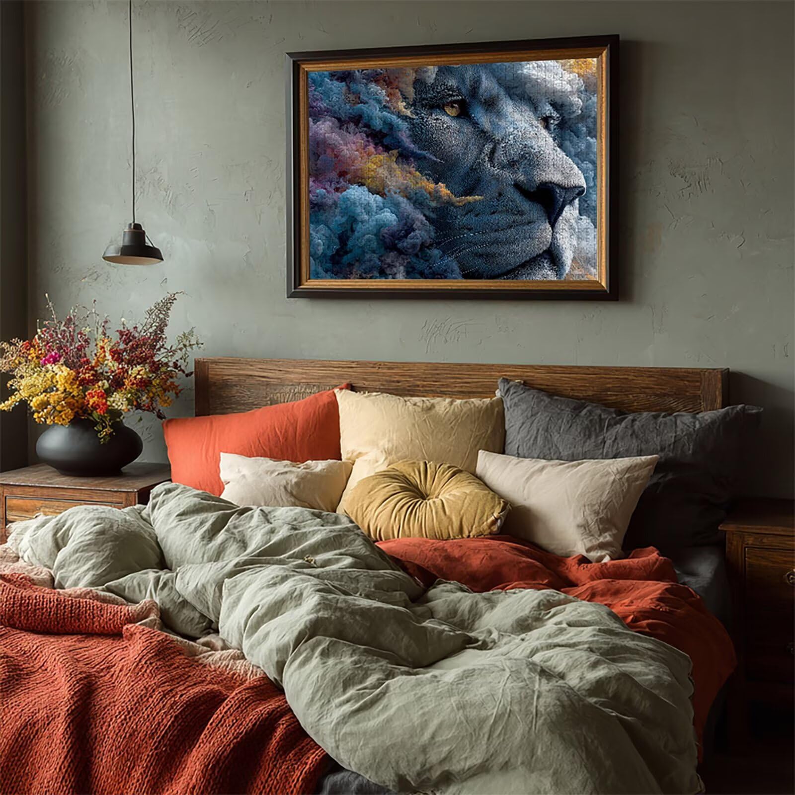 Chmura Puzzle 5000 sztuk dla dorosłych, drewniane puzzle z pudełkiem 156 x 105 cm, puzzle dla dorosłych o wysokiej trudności, gra logiczna, kreatywne hobby, letnie prezenty, (zwierzę) M-1197