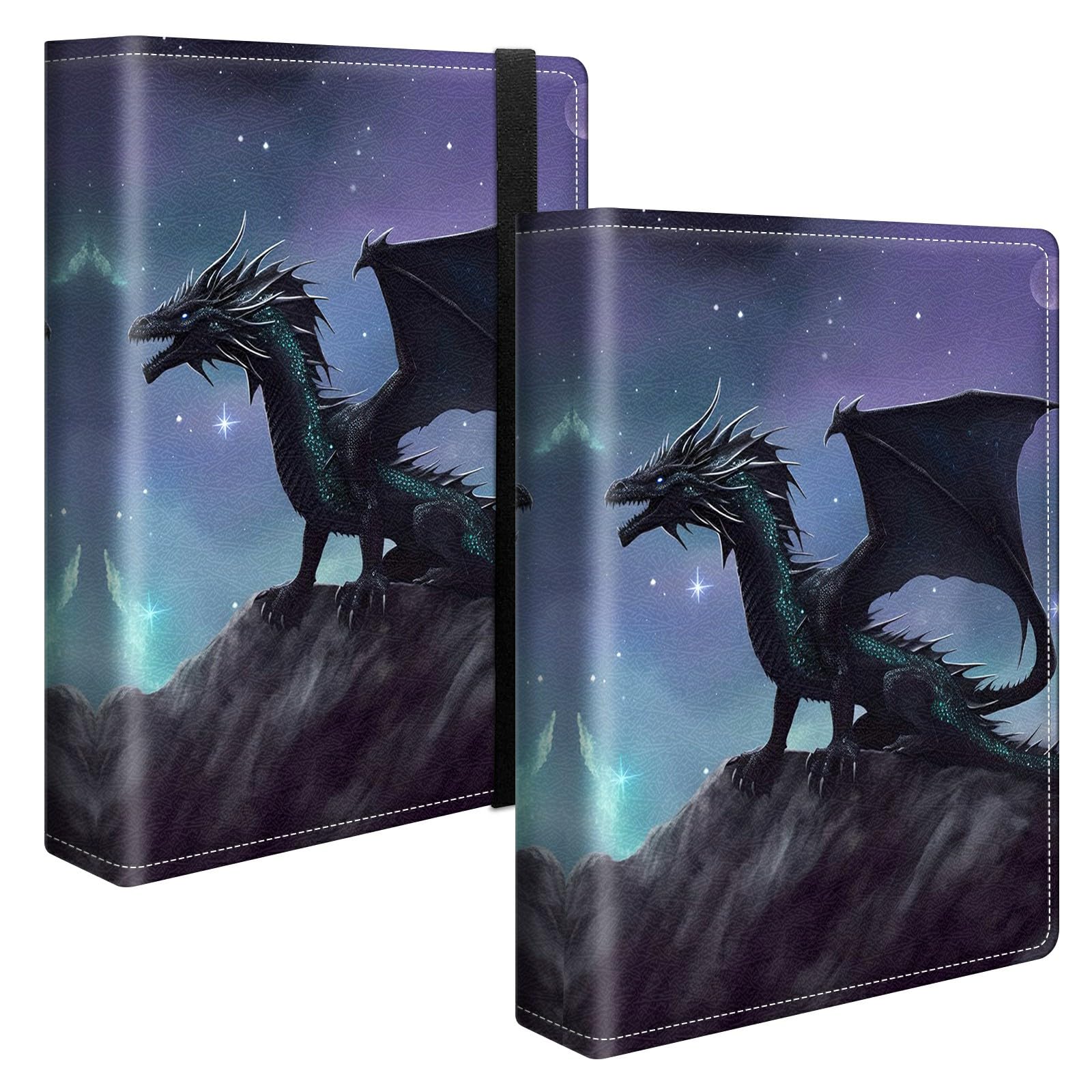 Purple Dinosaur Photo Album 4x6 120 Pockets Photos with Strong Elastic Band, Small Mini Albums Sheet Protector Folder for Photos, Album for Family Wedding Baby Women Men Vacation Gift