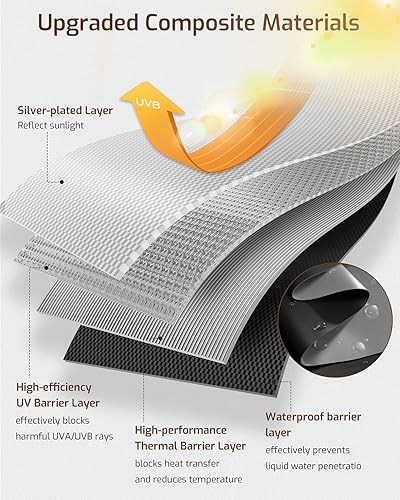 Miniatura 4 de Cortinas opacas portátiles de 42 x 60 pulgadas para dormitorio, cubierta de ventana 100% opaca (se adapta a ventanas de 17 a 48 pulgadas de ancho)