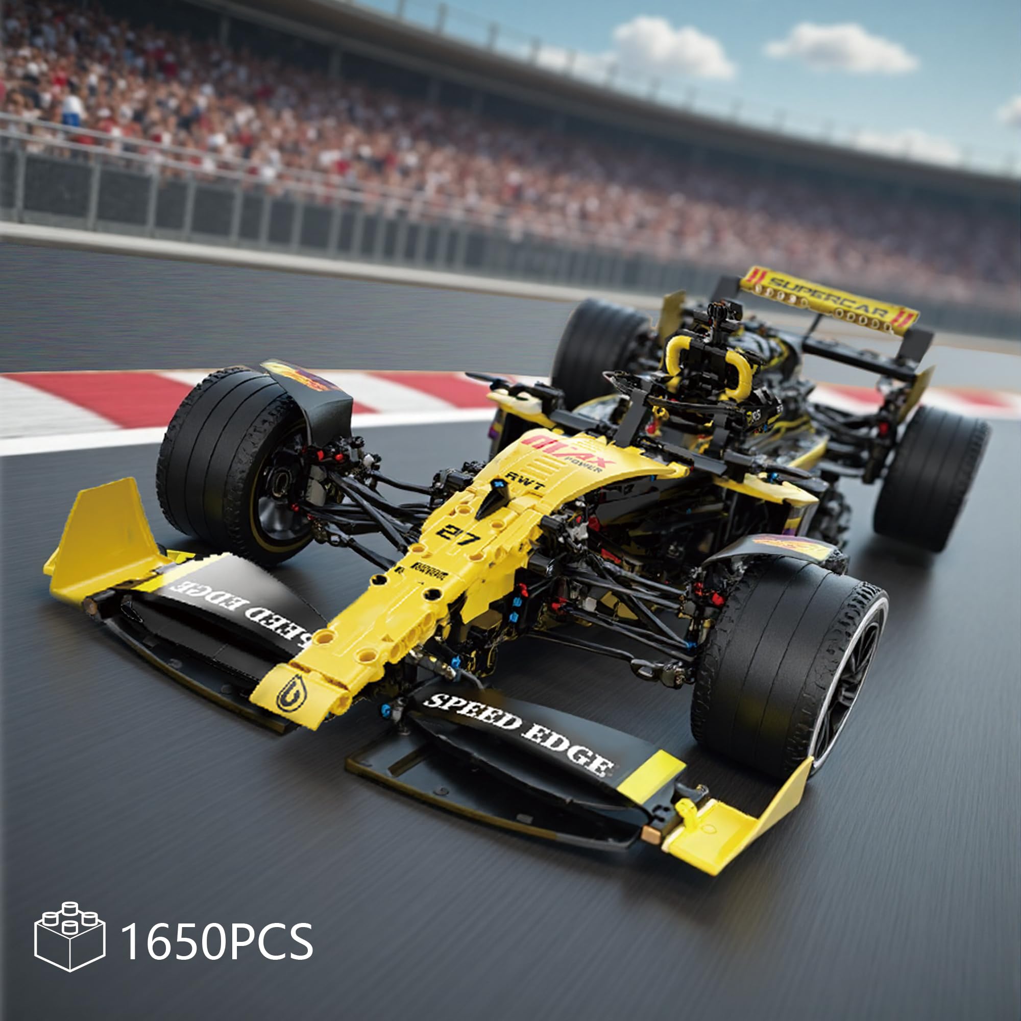 Technic F1 RS20 Racing Car Building Kit – 1:8 Scale Collectible Set for Adults, 1650+ PCS Display Model with Realistic Details – DIY Engineering Gift for F1 Fans, Home or Office Display