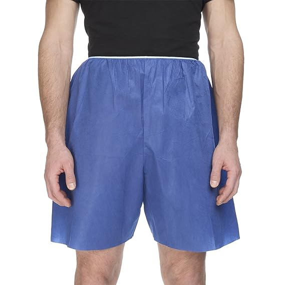 McKesson Adult Disposable Exam Shorts Blue