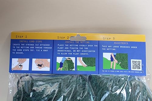 Miniatura 9 de Cubierta de red para plantas tamaño grande de 10 x 10 pies para arbustos de hasta 4 pies a 5 pies de alto, mide 10 pies x 10 pies. Repele a los