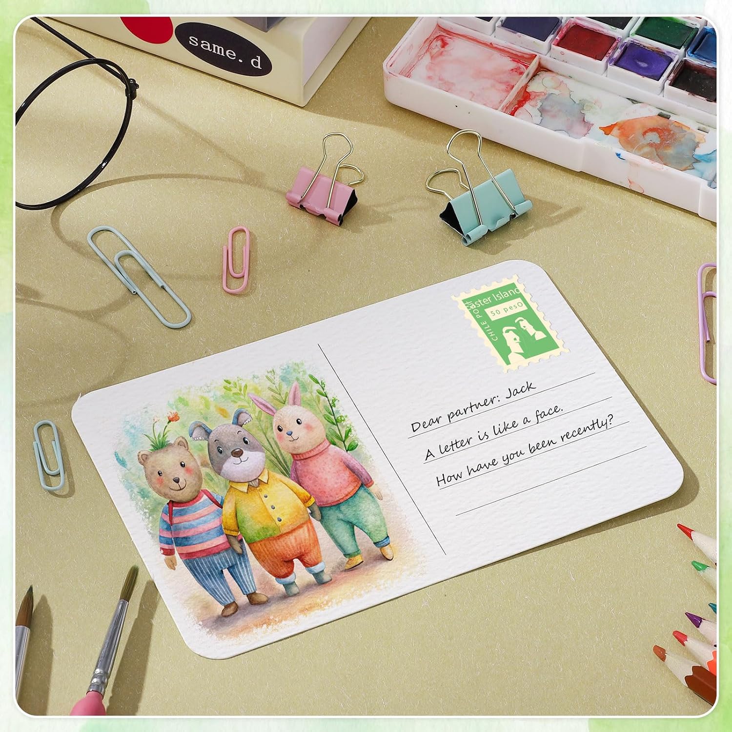 Prudiut 100 Pack Watercolor Postcards 4x6, 140lb/300gsm Watercolor Paper Blank Postcards Watercolor Cards for DIY, Mailing, Painting, Invitations, Gift Cards