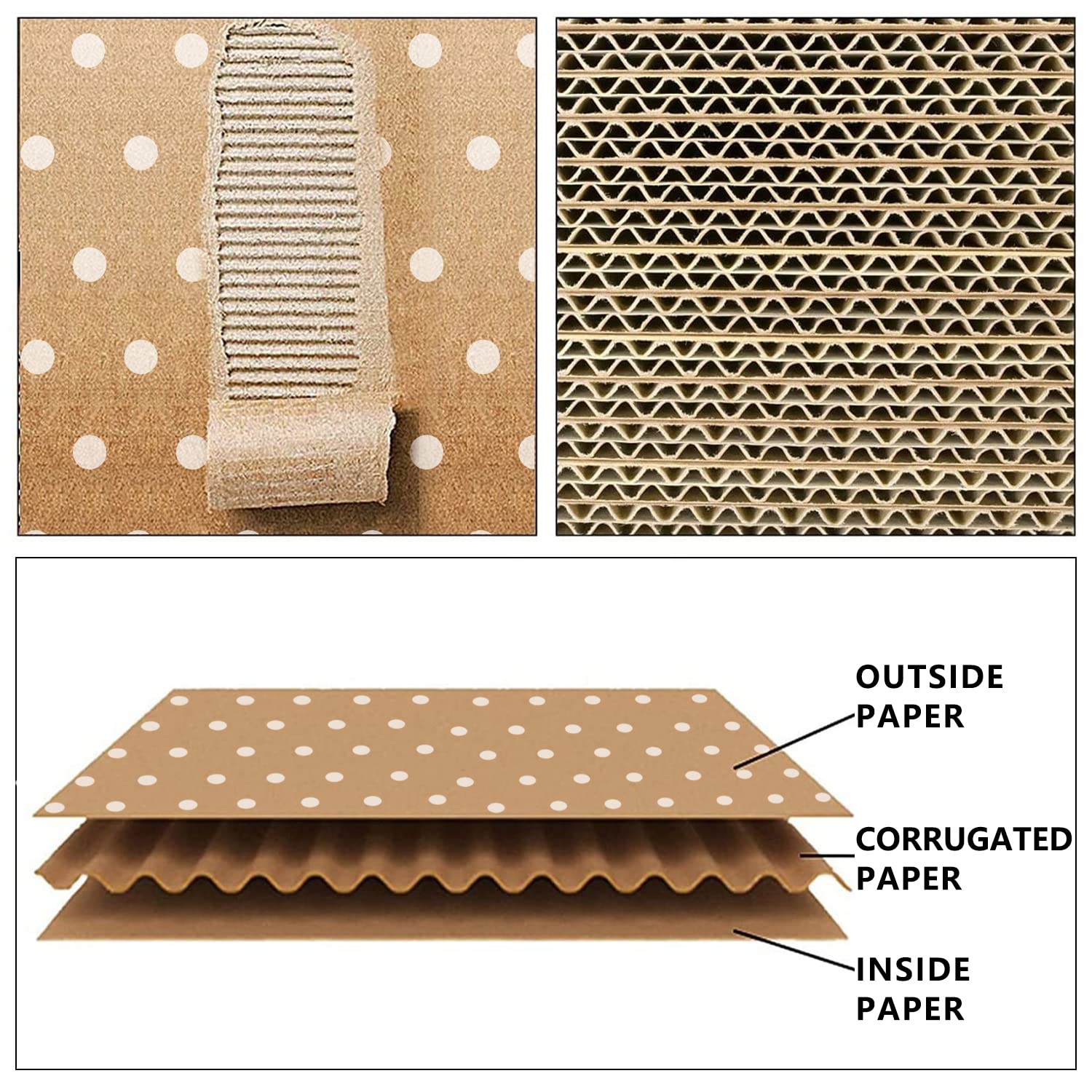 Kraft Dot (10 cm 10 cm 2", Kraft Dot)