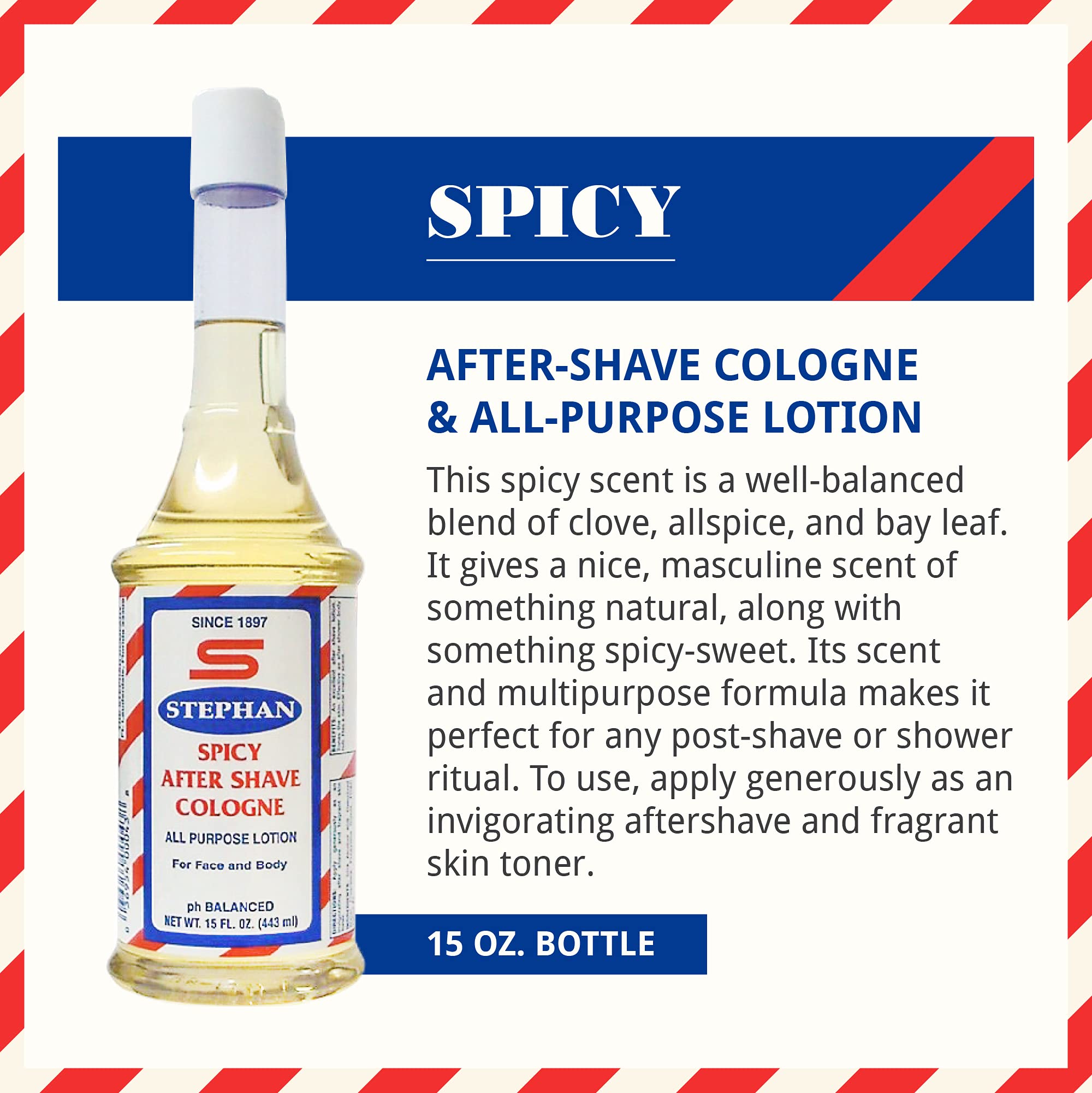 STEPHAN Spicy After Shave Cologne (15oz)