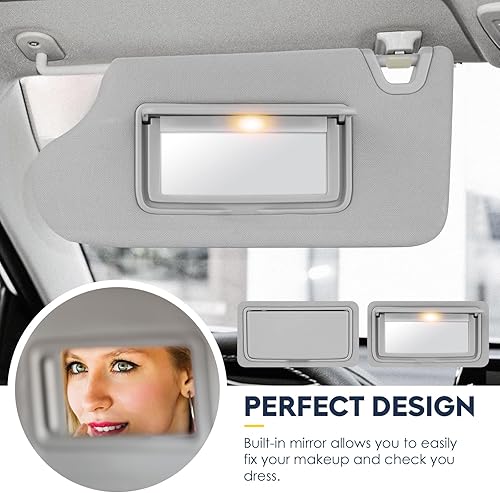 Miniatura 10 de Parasol para conductor y pasajero para Nissan Altima sin techo corredizo 2013, 2014, 2015, 2016, 2017 y 2018, reemplaza a 96400-3TA2A, 96401-3TA2A,