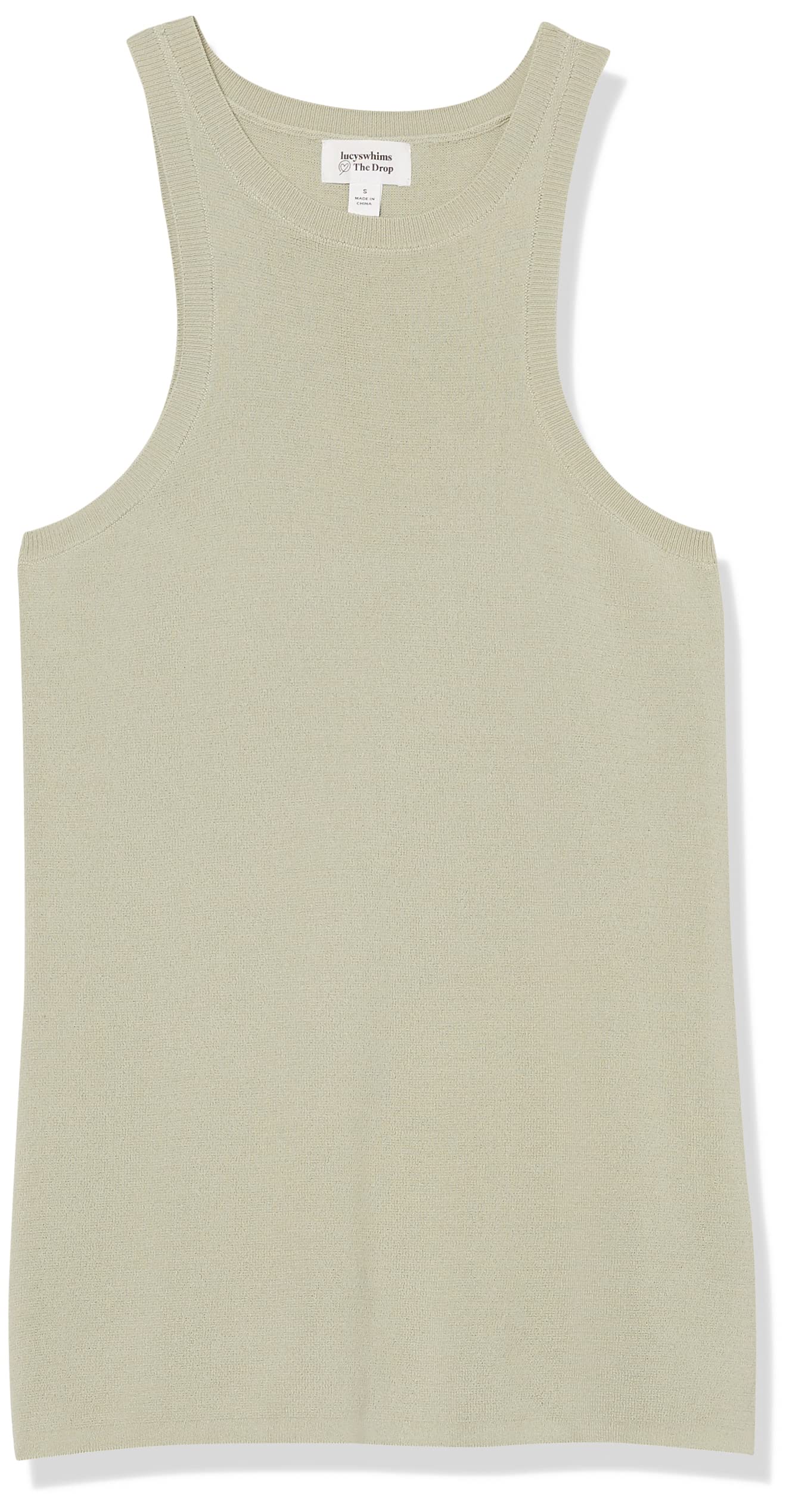 The Drop Women's @Lucyswhims Fitted Cutaway Racer Tank Sweater