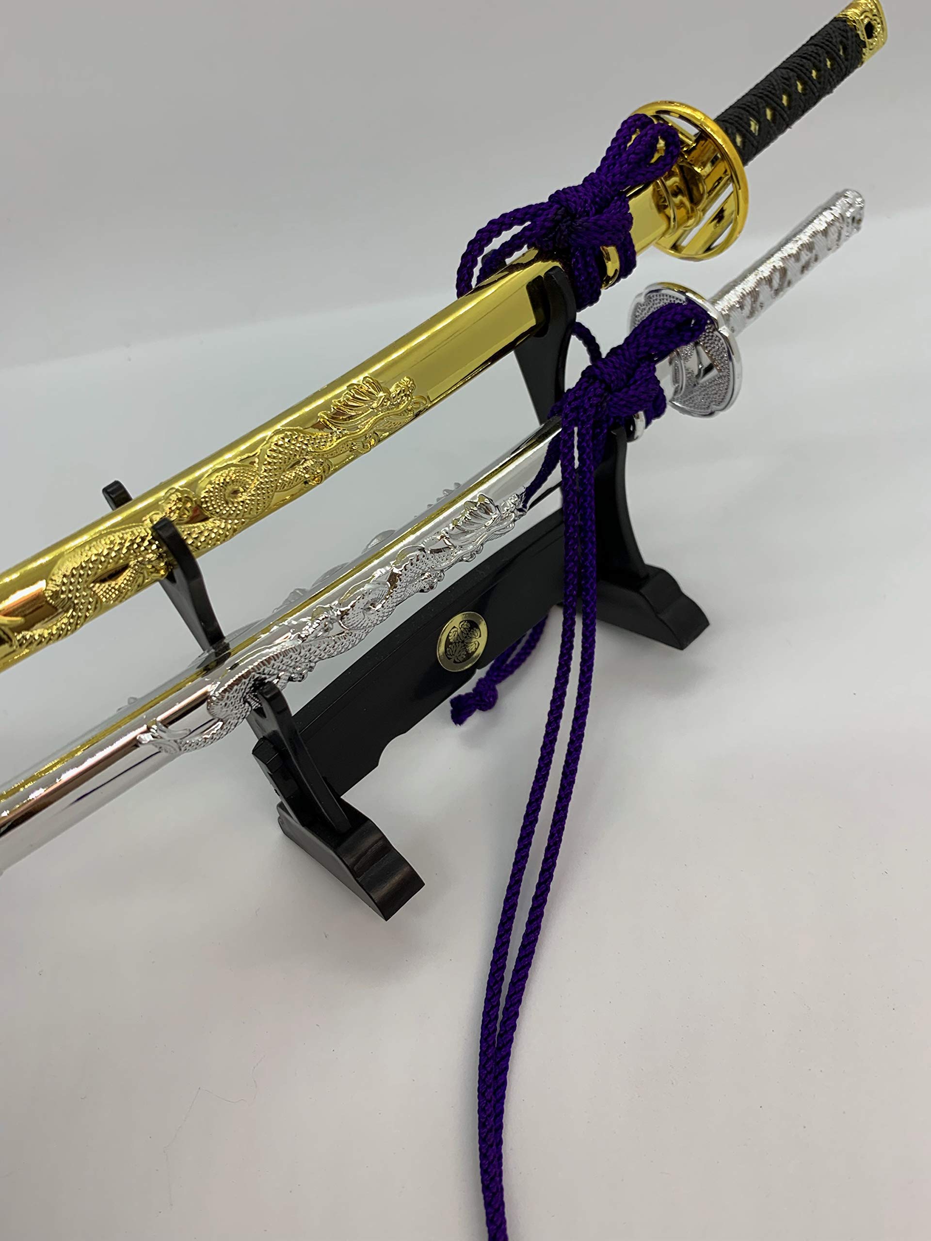 Amazon | ミニチュア日本刀・ 龍さや 二段台付・ 日本製 | 民芸品