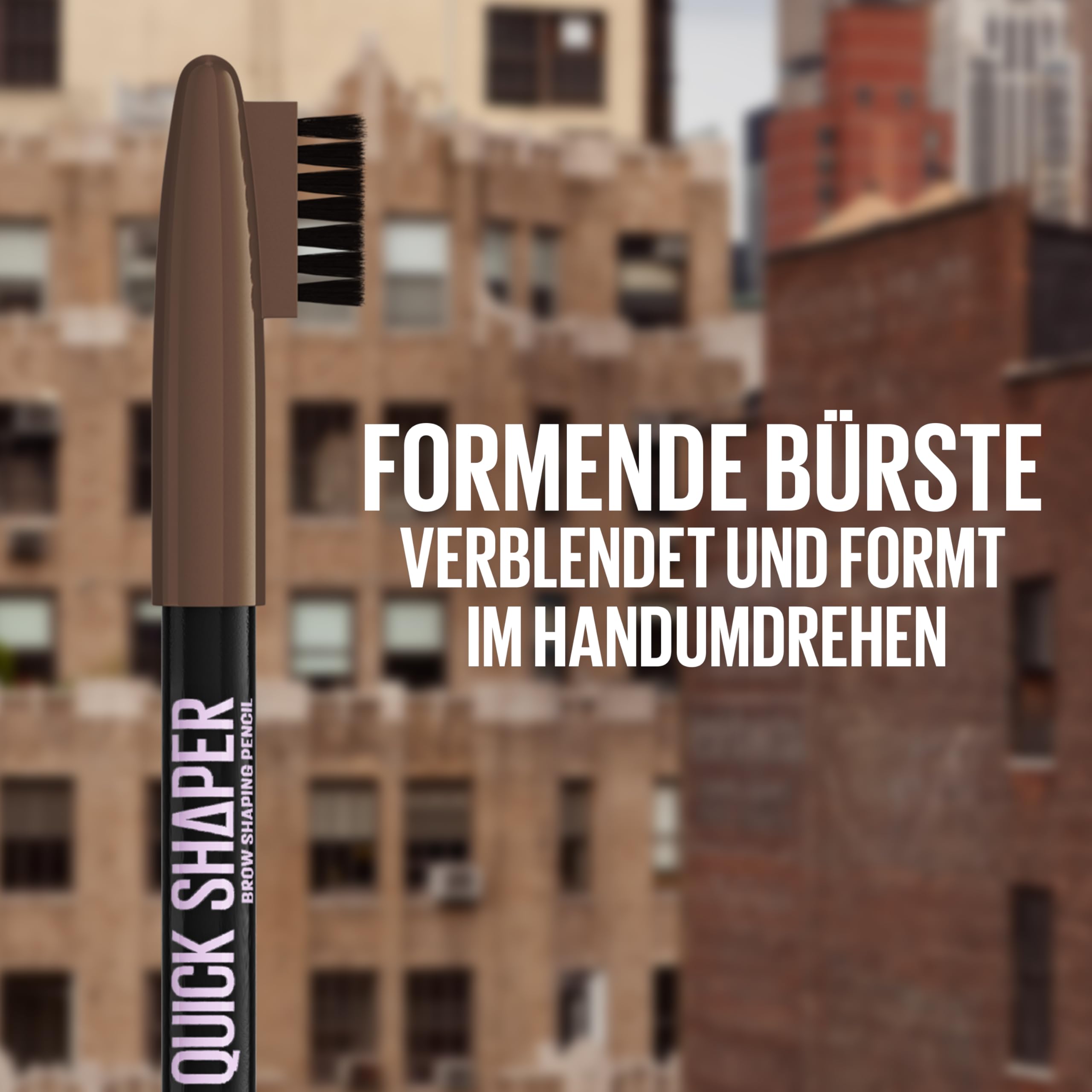 Maybelline New York Quick Shaper Kaş Şekillendirici Kalem - 04 Medium Brown (3 paketi)