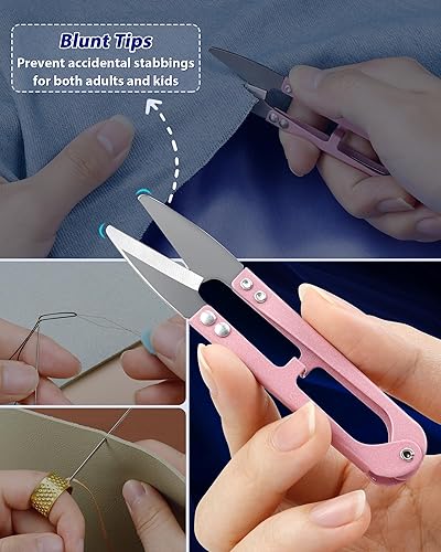 Miniatura 5 de FIVEIZERO Agujas de tapicería versión mejorada, juego de agujas de coser a mano resistentes, agujas de coser de cuero para tapicería del hogar,