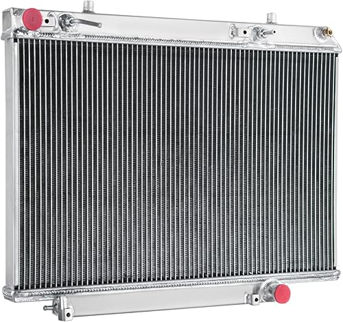 Radiador de aluminio de 2 filas compatible con Mercedes-Benz 300SDL 350SD 350SDL 3.0L 350SDL 3.0L 3.0L 3.4L L6, radiador de refrigeración todo el