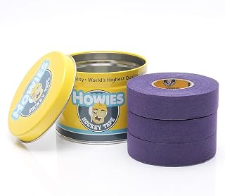 Howies Hockey Tape | 3-Pack Colored Cloth Stick Tape (Single-Color Options) | Pro Grip & Durability for Hockey, Lacrosse, & Baseball | Made in USA