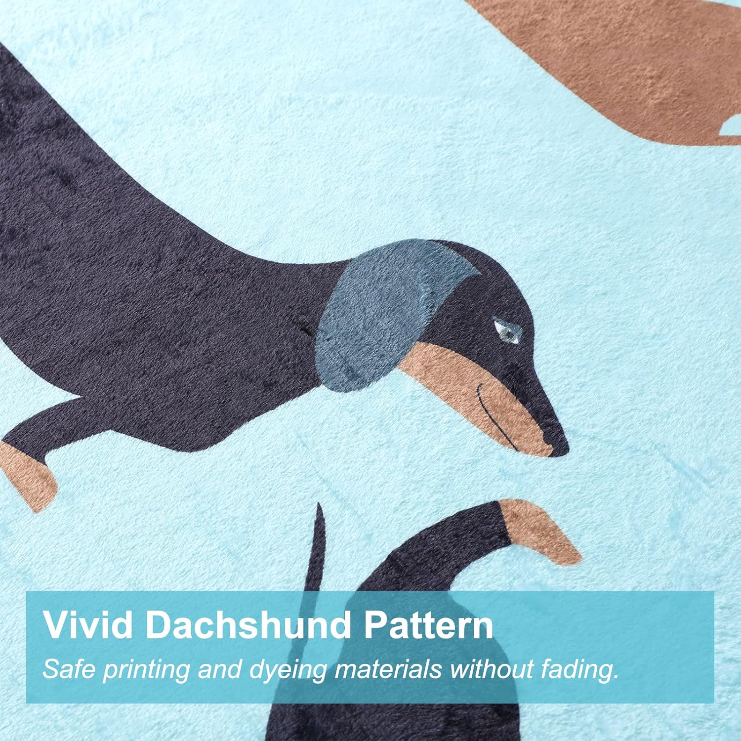 Dachshund Blankets, Weiner Dog Blanket, I Love Dachshunds Blanket for Adults Super Soft Dachshund Gifts for Dog Lovers Twin Size (Dachshund 1, 60"x 80") - Image 5