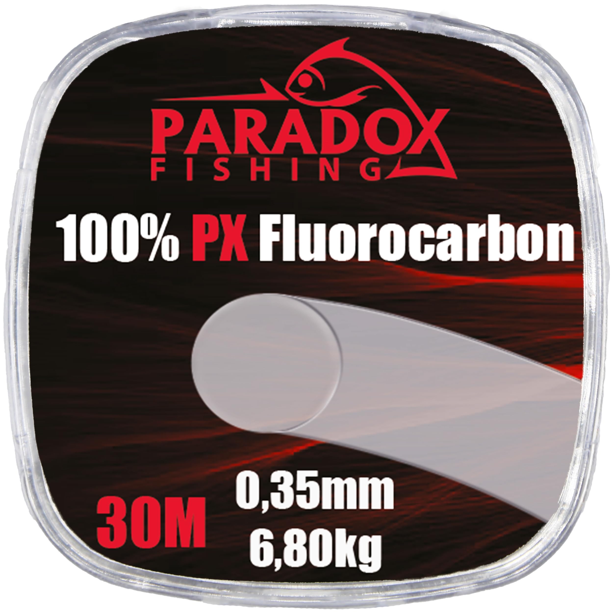 Paradox Fishing 100% PX Fluorocarbon Vorfach 30m 0,35mm - fluorocarbon Schnur- unsichtbar