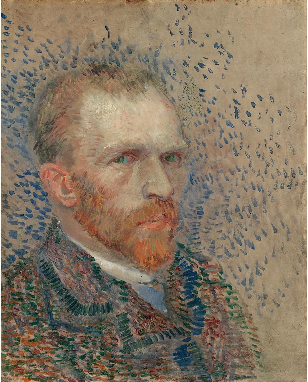 ArtDirect Self-portrait (1887) Unframed Art Print Giclee Poster by Vincent van Gogh - Ready for Framing with Customization Sizes 8x10, 11x14, 16x20, 24x30, 36x45 and 48x60 inches (244533fg)