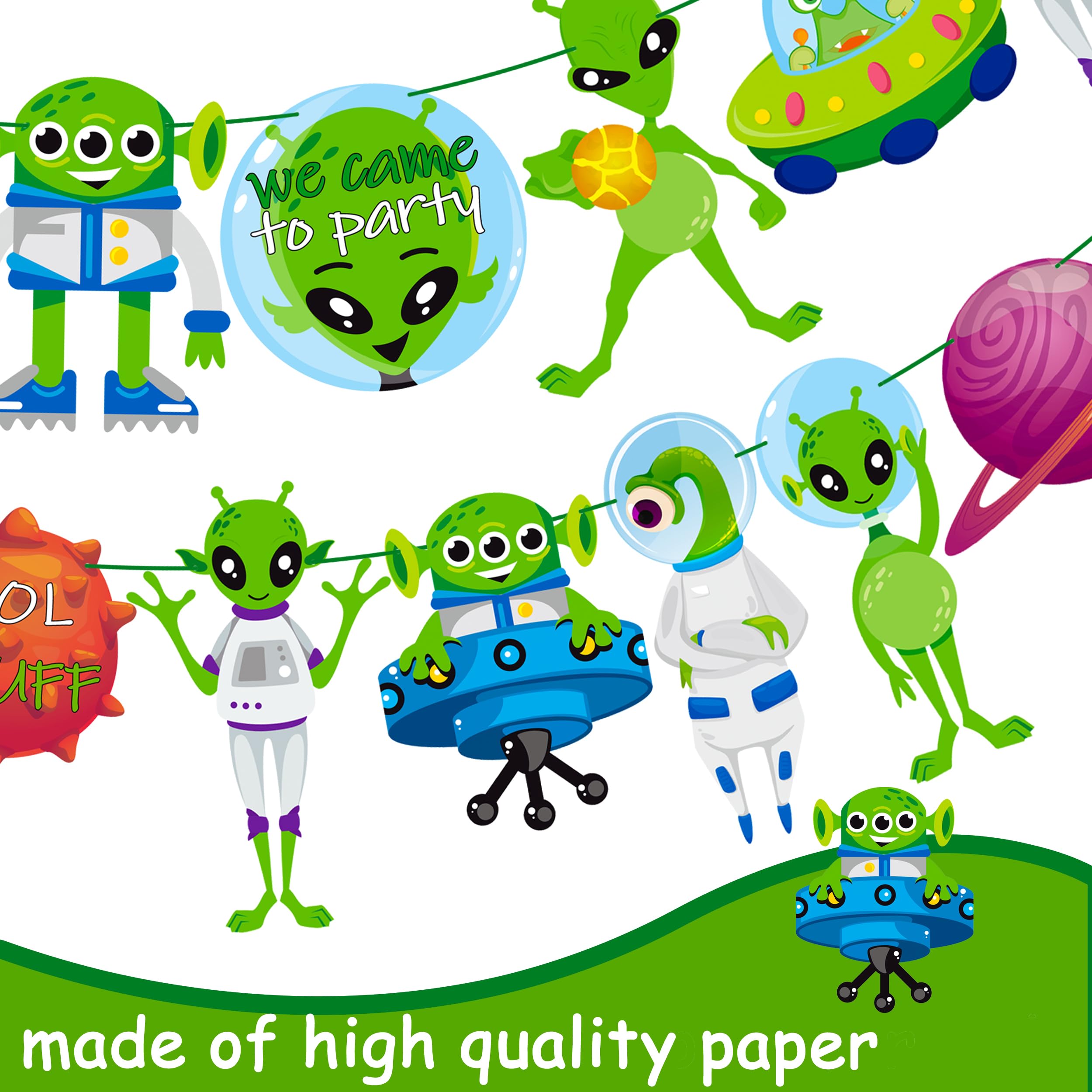 Alien Decorations Party Alien Birthday Party Decorations - Green Space ...