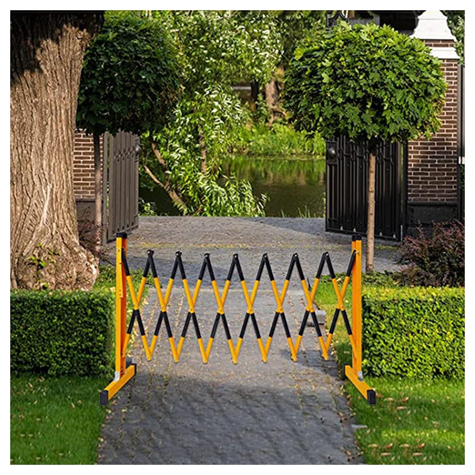 Barricade de sécurité durable rétractable et barrière métallique industrielle