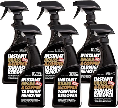Botella rociadora Flitz removedor instantáneo de manchas en latón y cobre