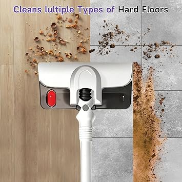 Cordless Mop and Vacuum Combo, Hardwood Floors Vacuum All in One, Lightweight Stick Wireless Cleaner, Detachable Water Tank and Mop, Ideal for Hard Floor & Pet Hair, Wet Dry Vacuum Cleaner