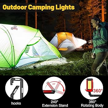 LIQS 72 LED Ultra Bright Work Light, Agnetic Craftsan Light With