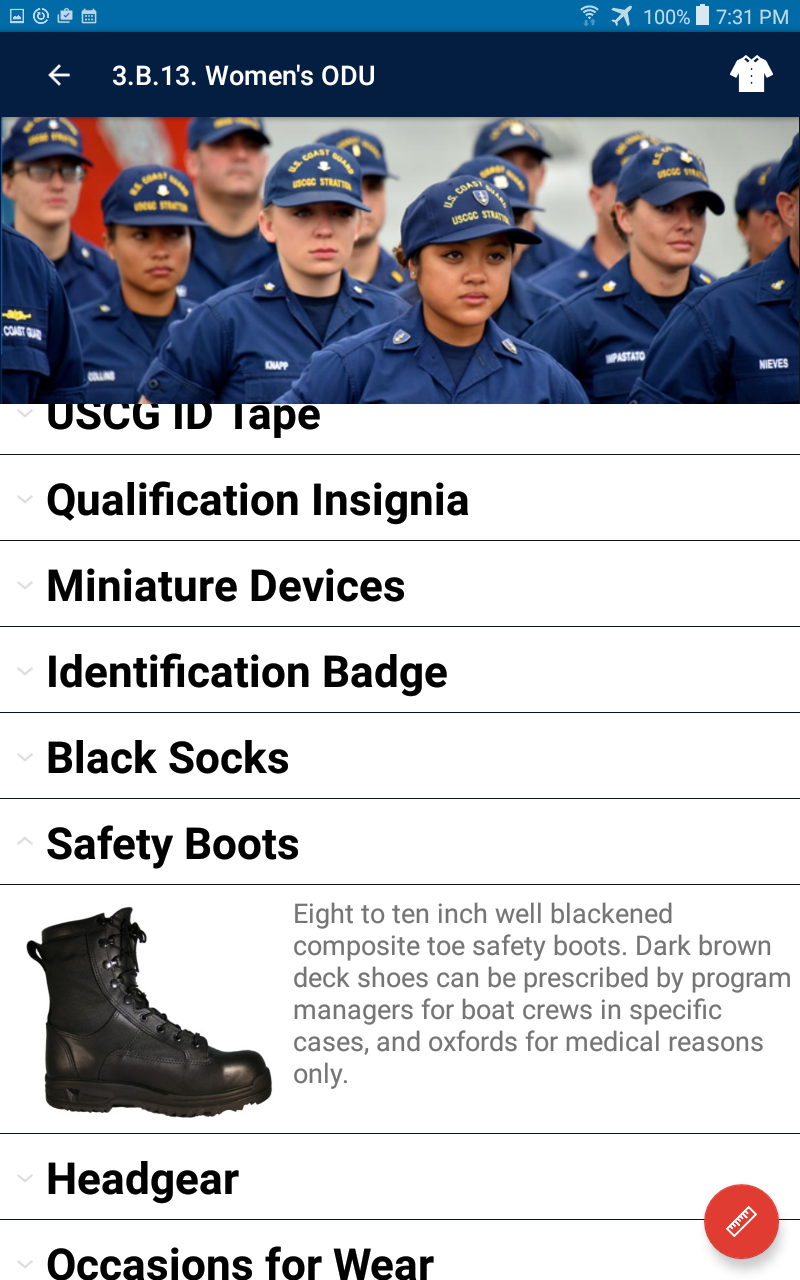 USCG Uniform Guide - App on Amazon Appstore