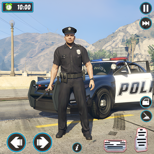 Open-World-Polizeiauto-Verfolgungssimulator – Grenzpatrouille-Polizeiautospiele