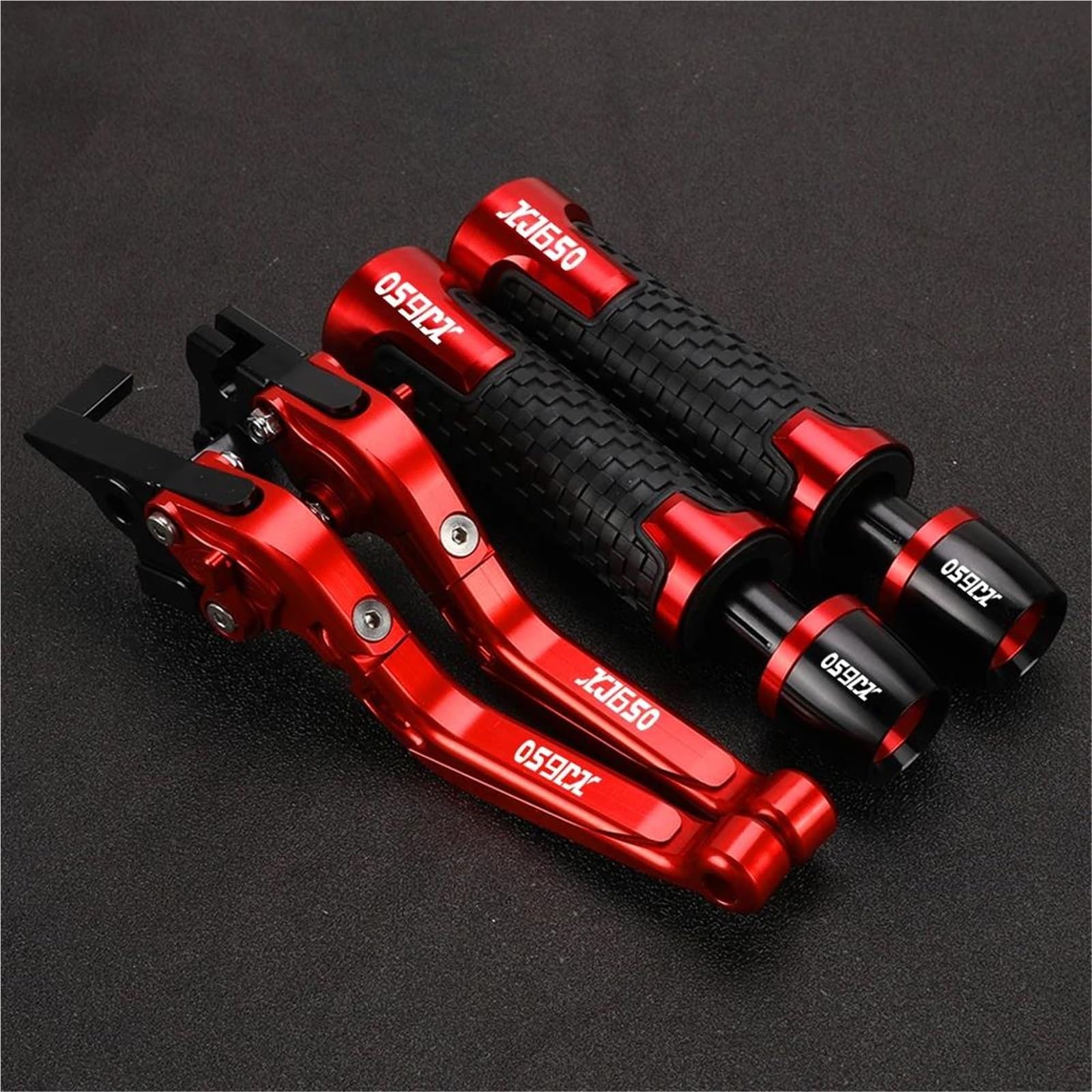 Gquikgw Red 3 Replace Motorcycle Handle Bar Extendable Folding Brake Clutch Lever Handlebar For Y-Amaha For Turbo Xj650 1980-1985(Red 3)