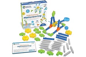 STEM Explorers Motioneering : 56 Pieces Ideal for Ages 5+, Fusing Fun into Learning Resources